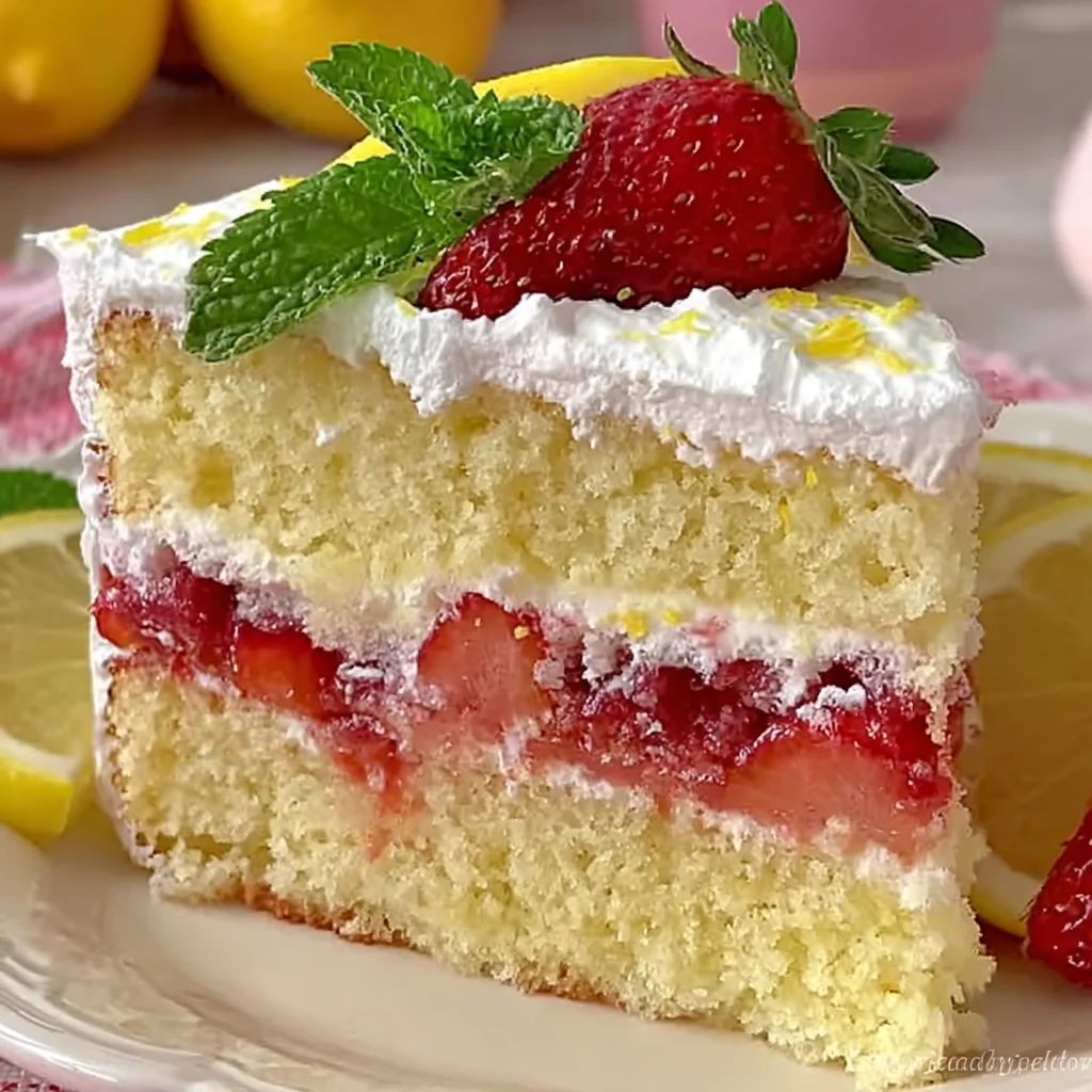 Strawberry Lemonade Cake