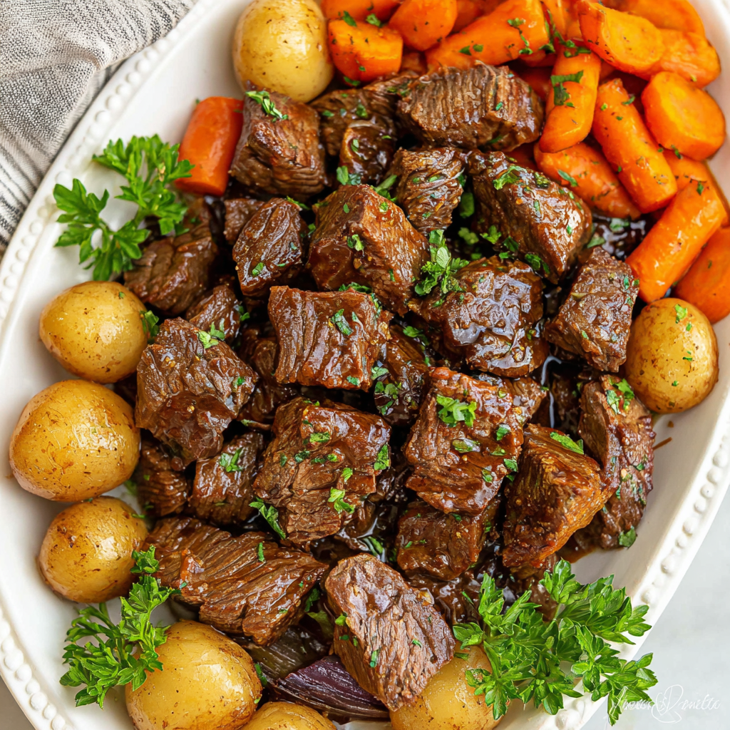 Tender Crockpot Steak Bites