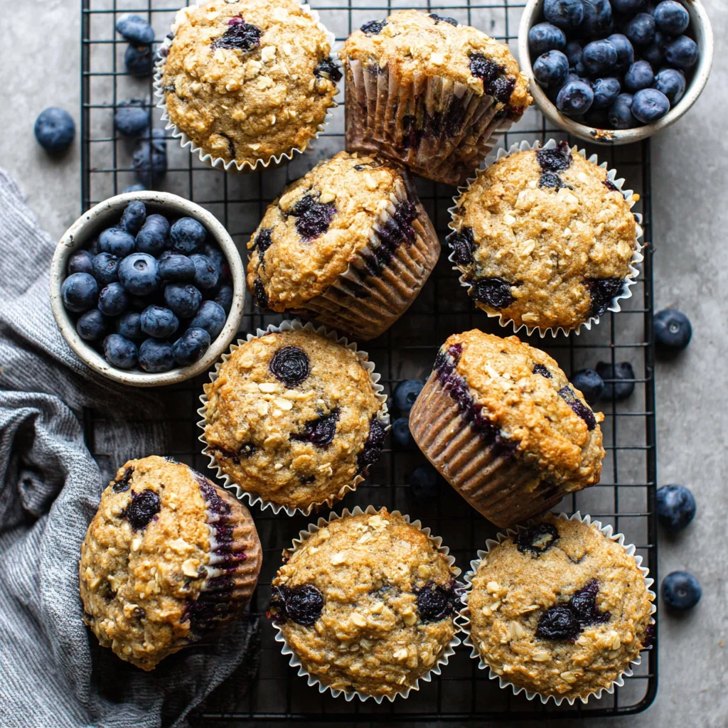 Blueberry Oatmeal Muffins