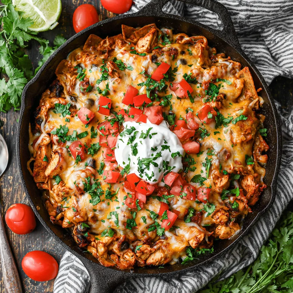 Cheesy Chicken Taco Skillet
