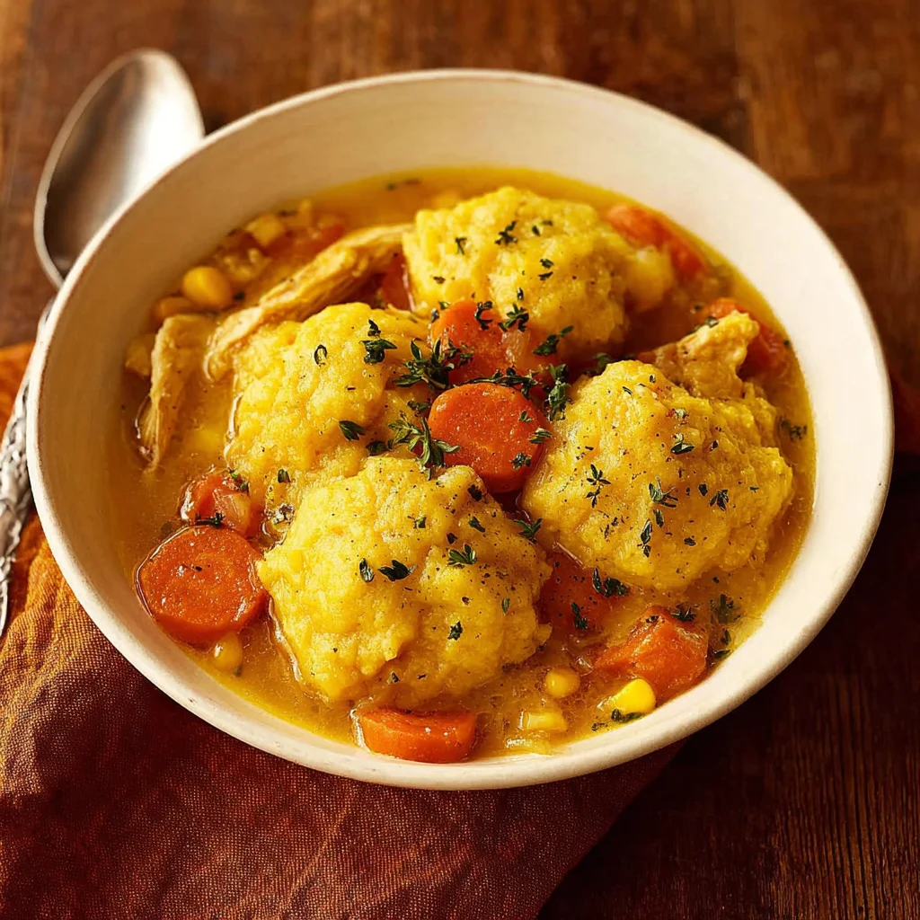 Chicken Cornmeal Dumplings