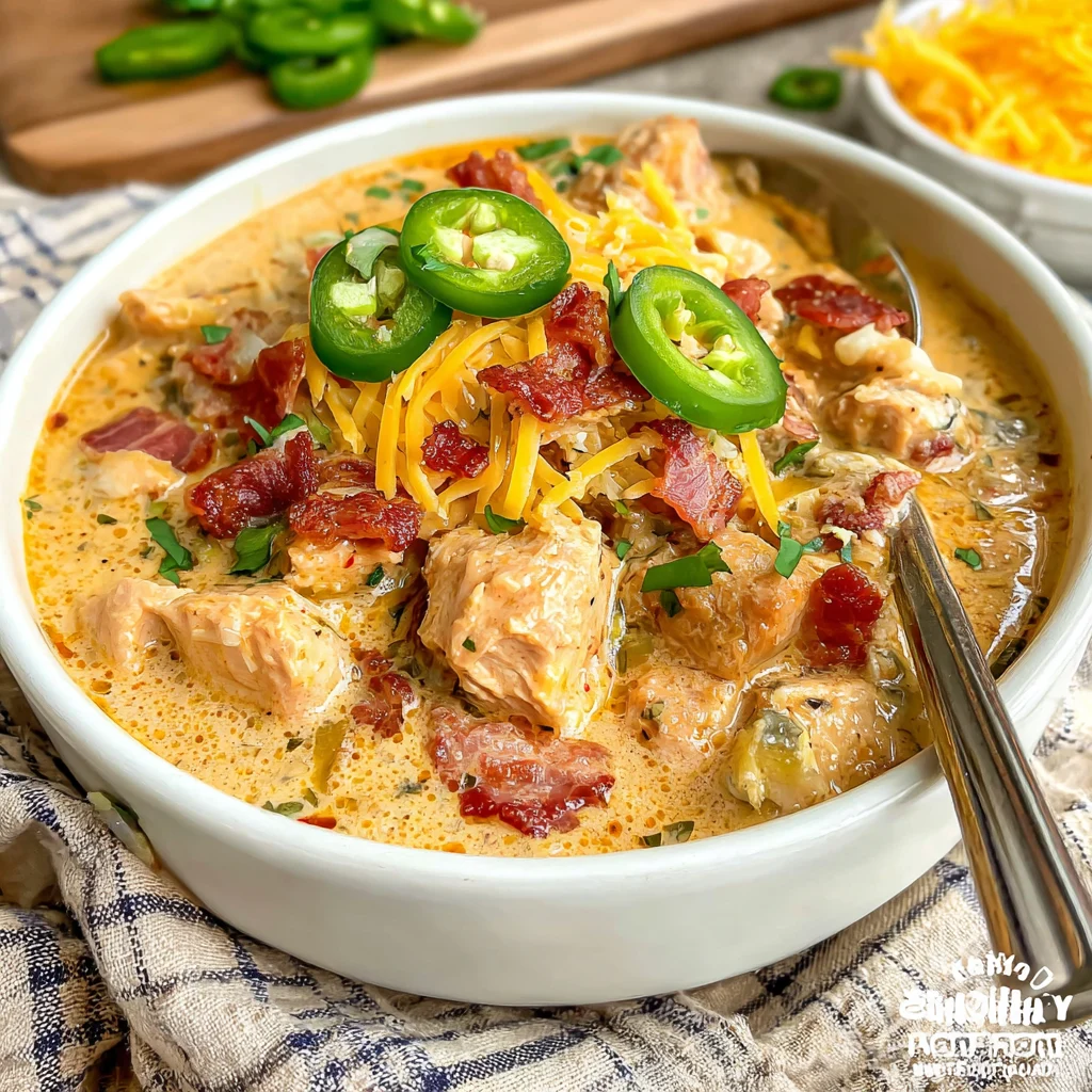 Chicken Jalapeño Popper Chili