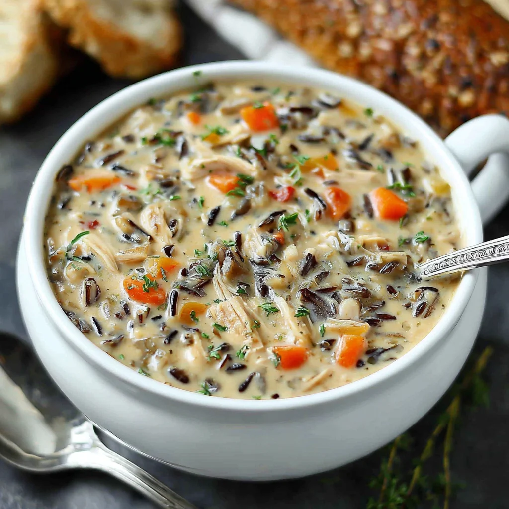 Crockpot Chicken Wild Rice Soup