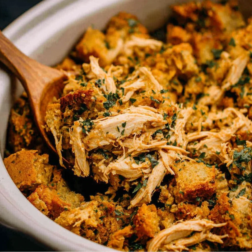 Crockpot Chicken and Stuffing
