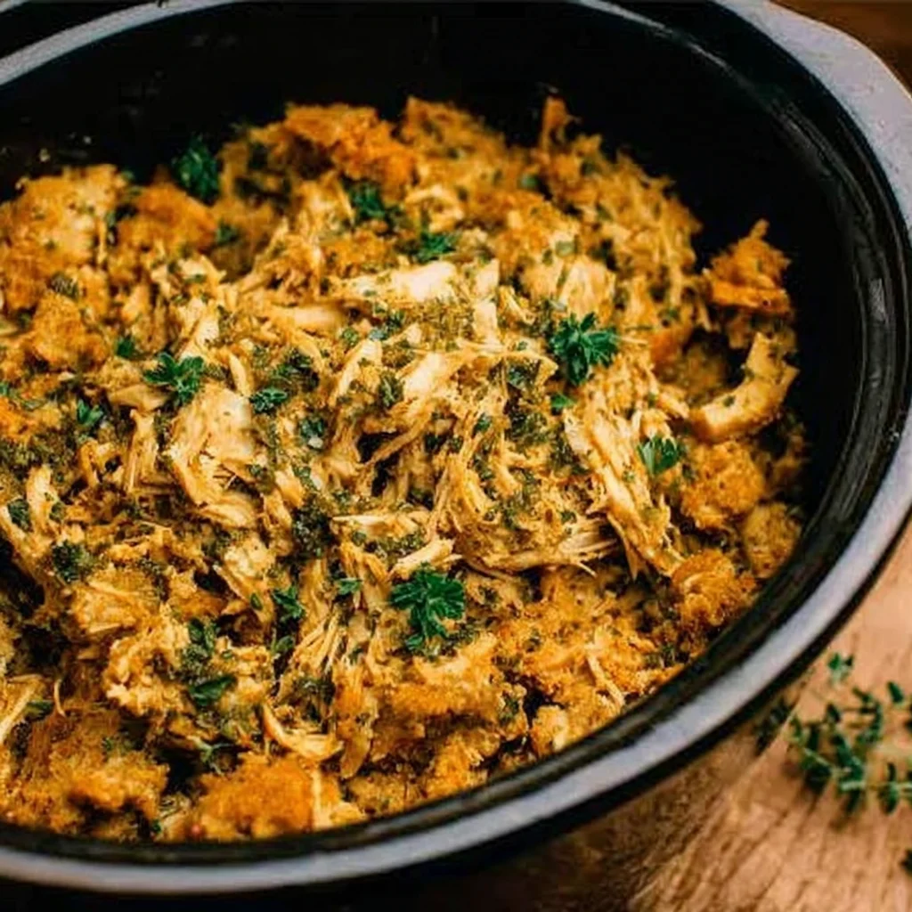 Crockpot Chicken and Stuffing