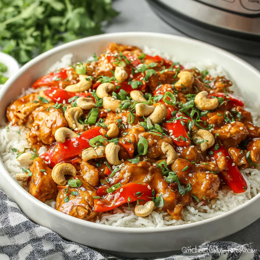 Crockpot cashew chicken