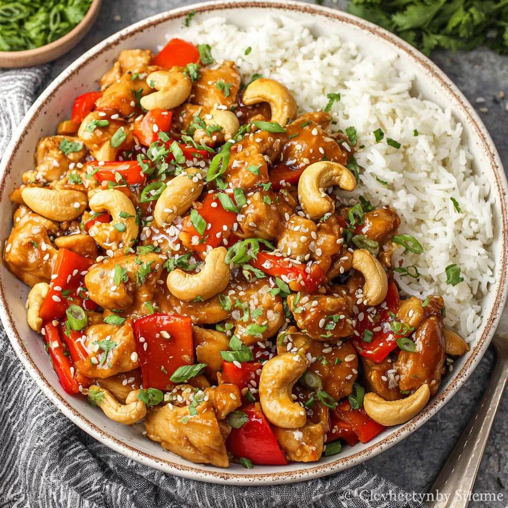 Crockpot cashew chicken