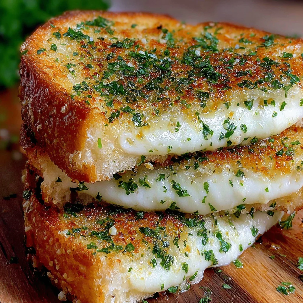 Garlic Bread Grilled Cheese