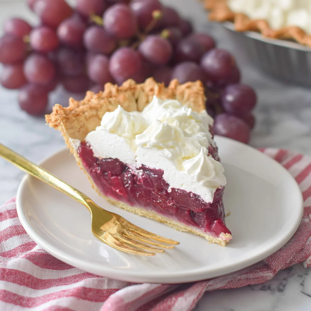 Grape Juice Pie