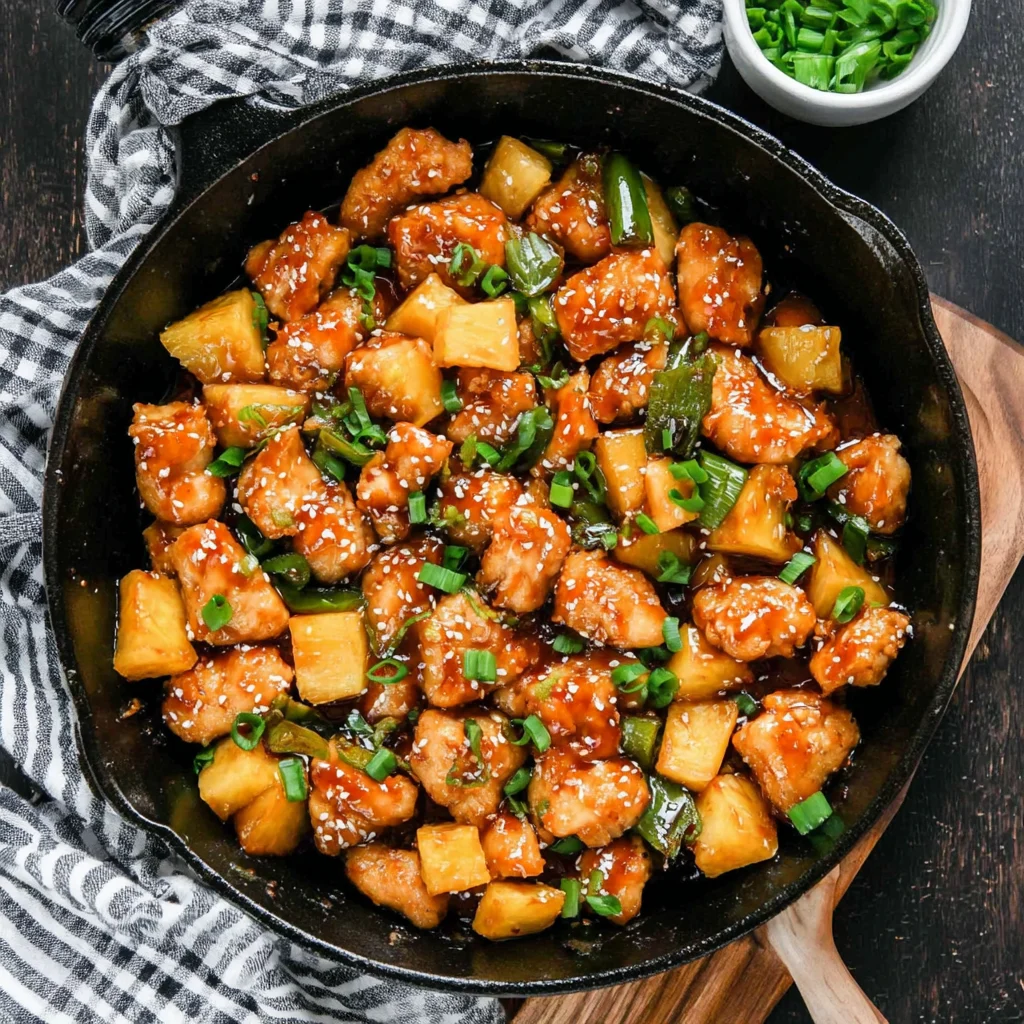 Honey Garlic Pineapple Chicken