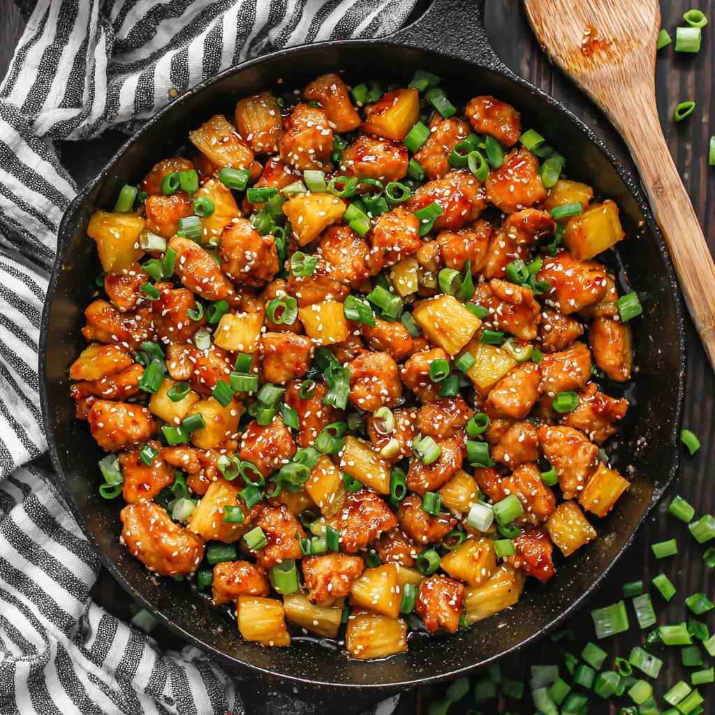 Honey Garlic Pineapple Chicken