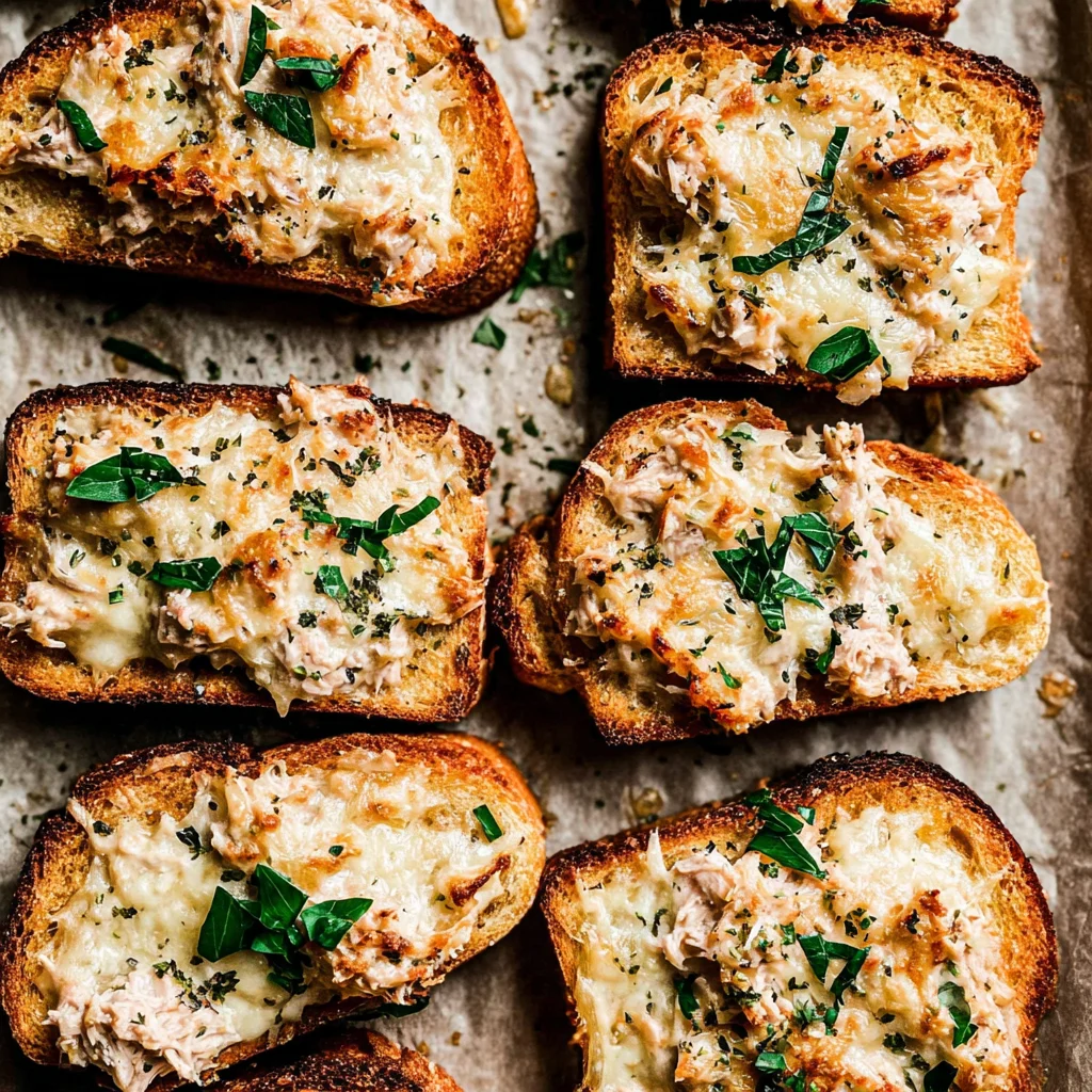Sheet Pan Tuna Melts
