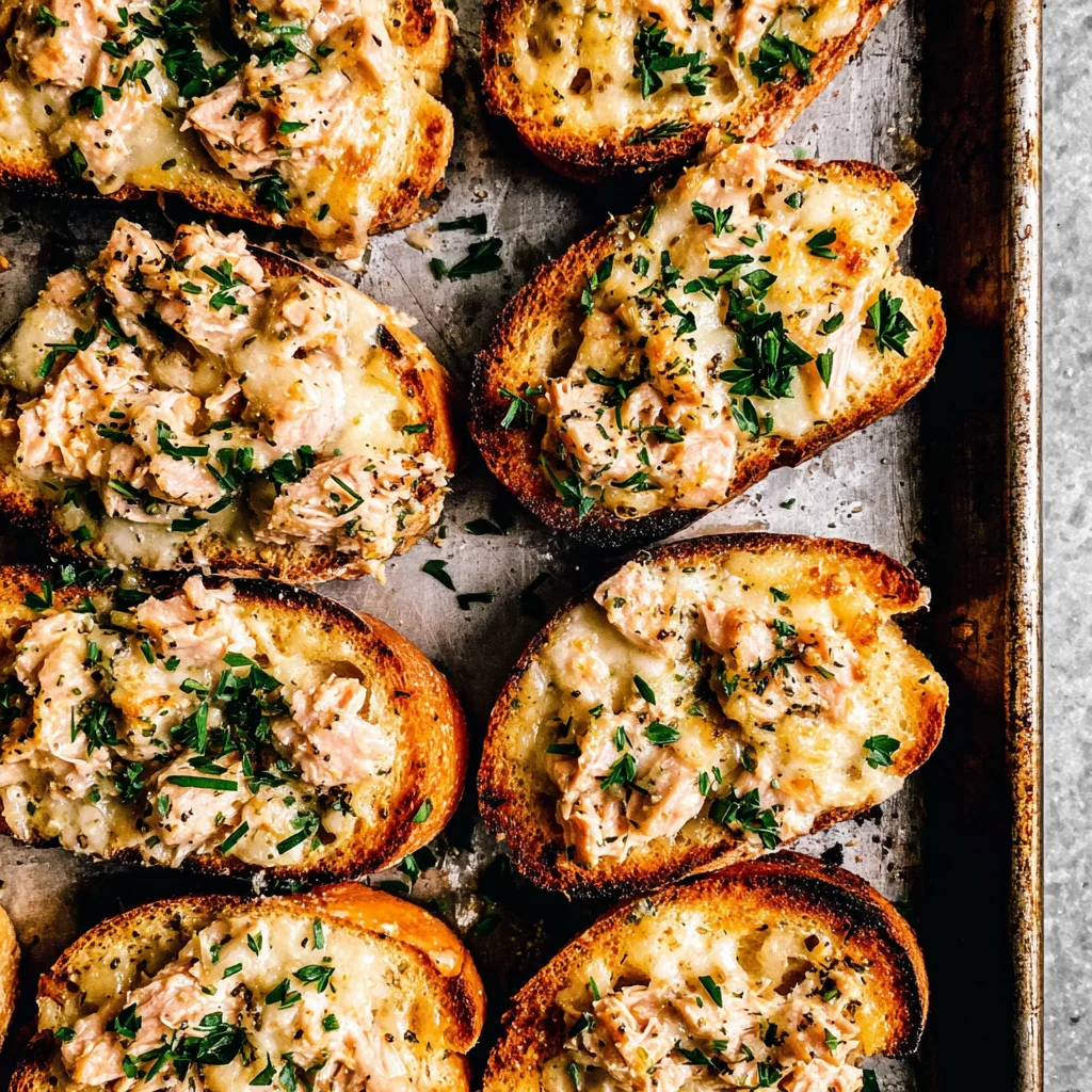 Sheet Pan Tuna Melts