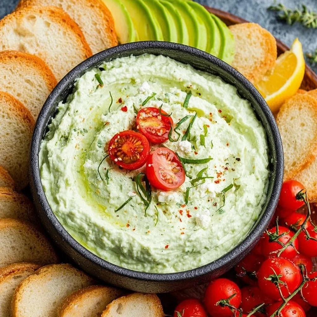 Avocado Cottage Cheese Dip
