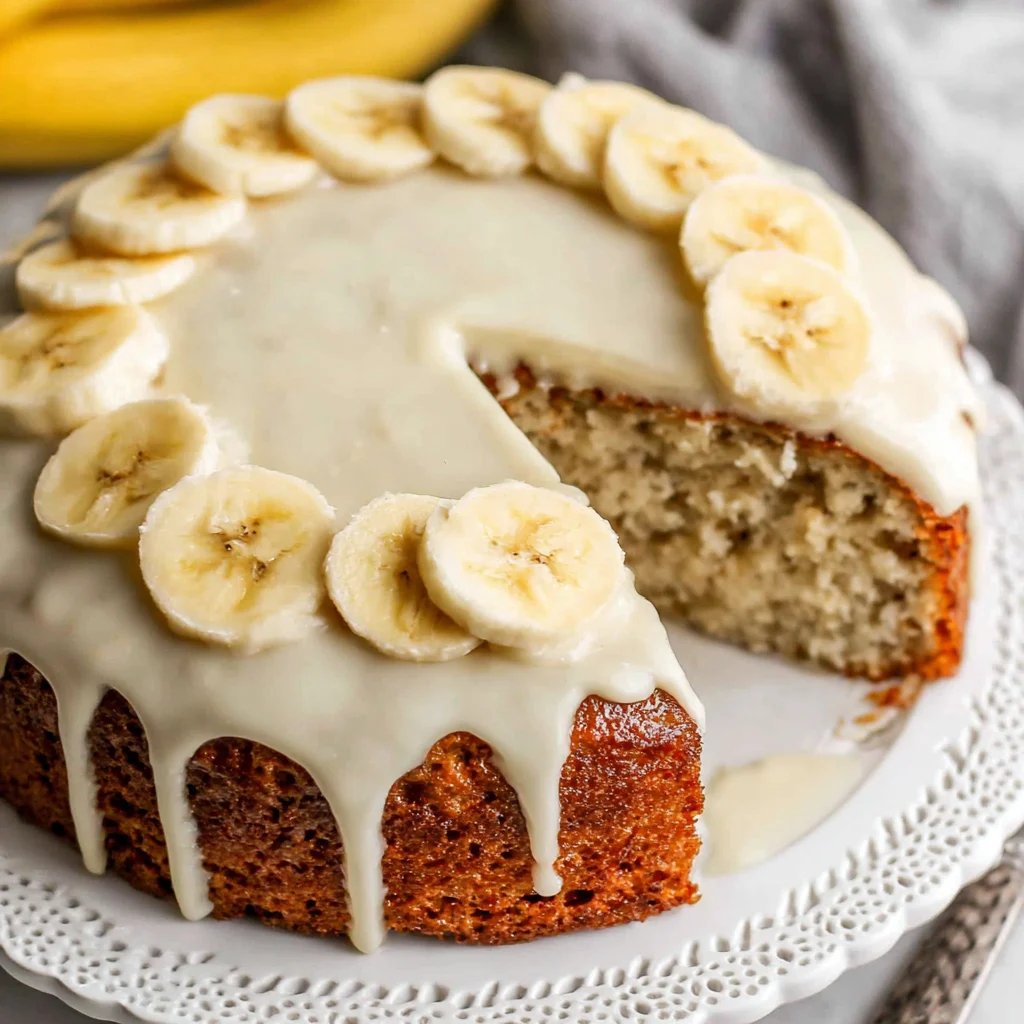 Banana Cream Cheese Cake