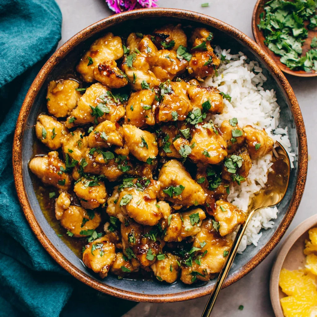 Cilantro Orange Chicken