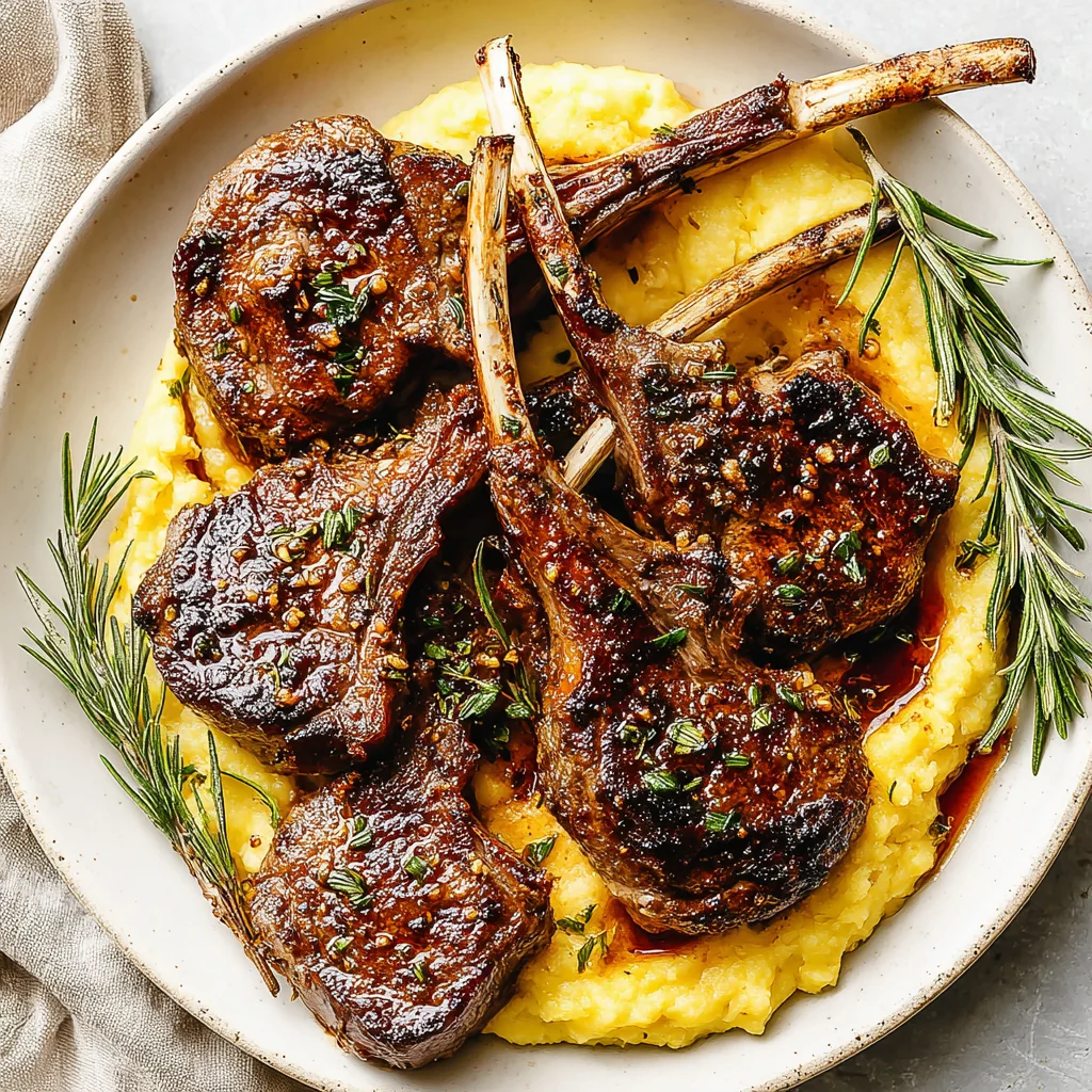 Garlic Rosemary Lamb Chops