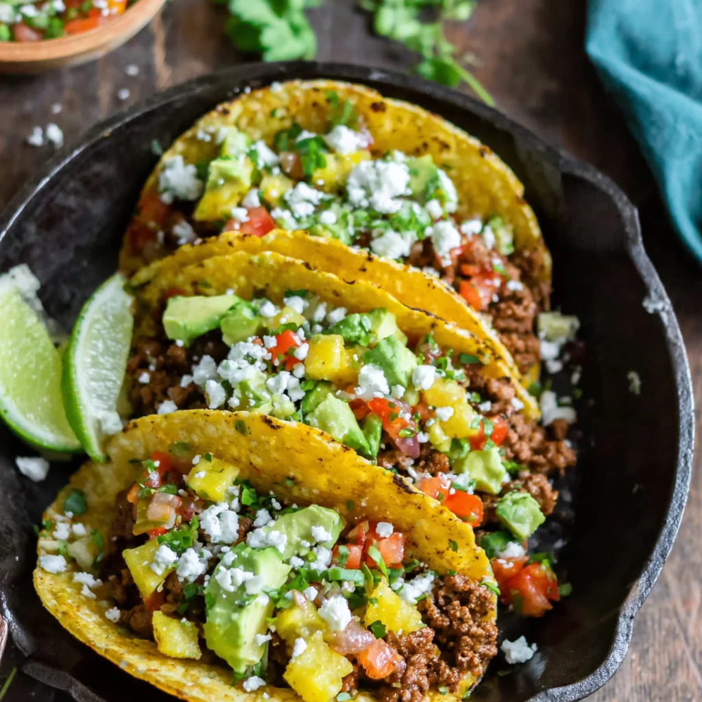 Ground Pork Tacos