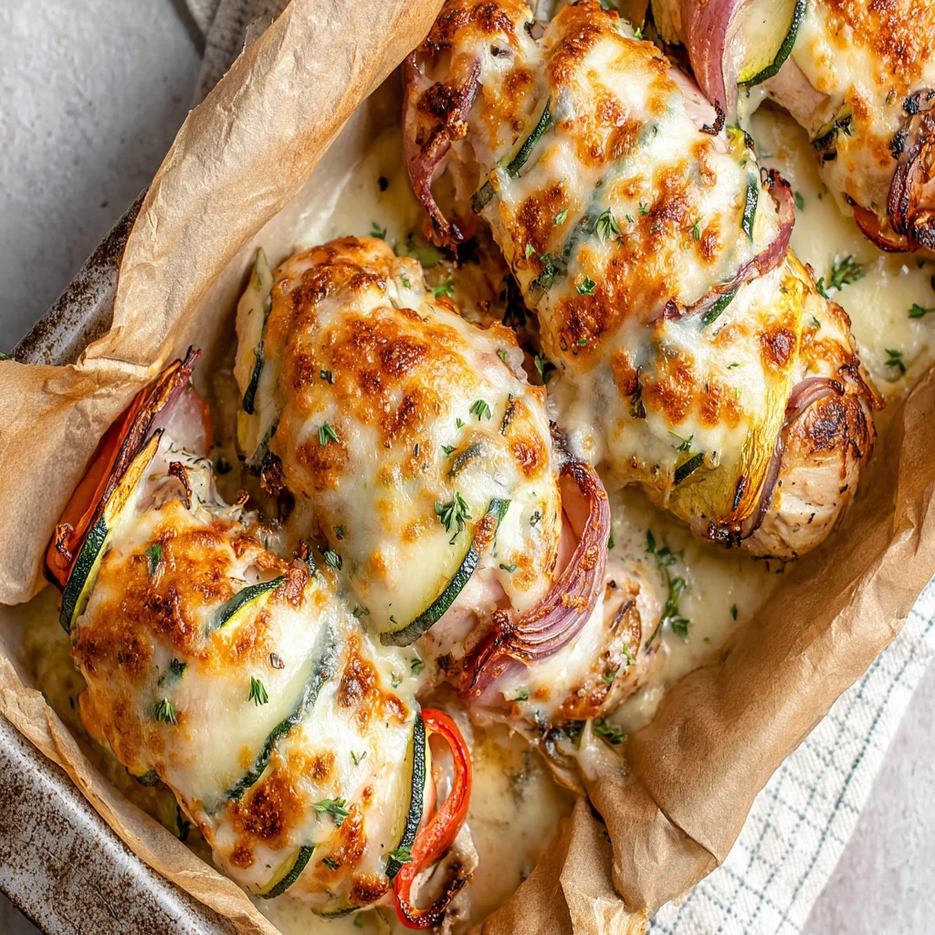 Hasselback Chicken Primavera