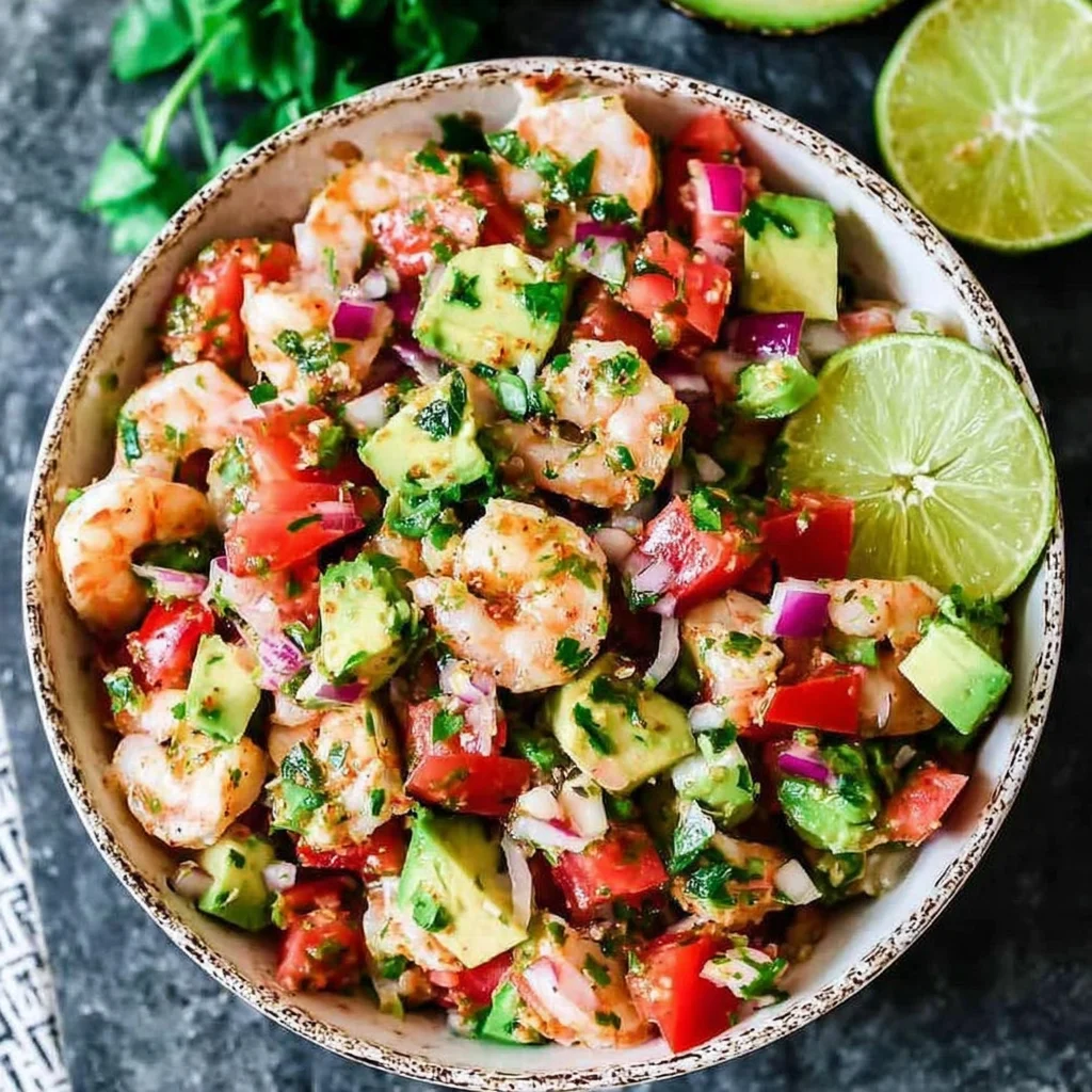 Lime Shrimp Avocado Salad
