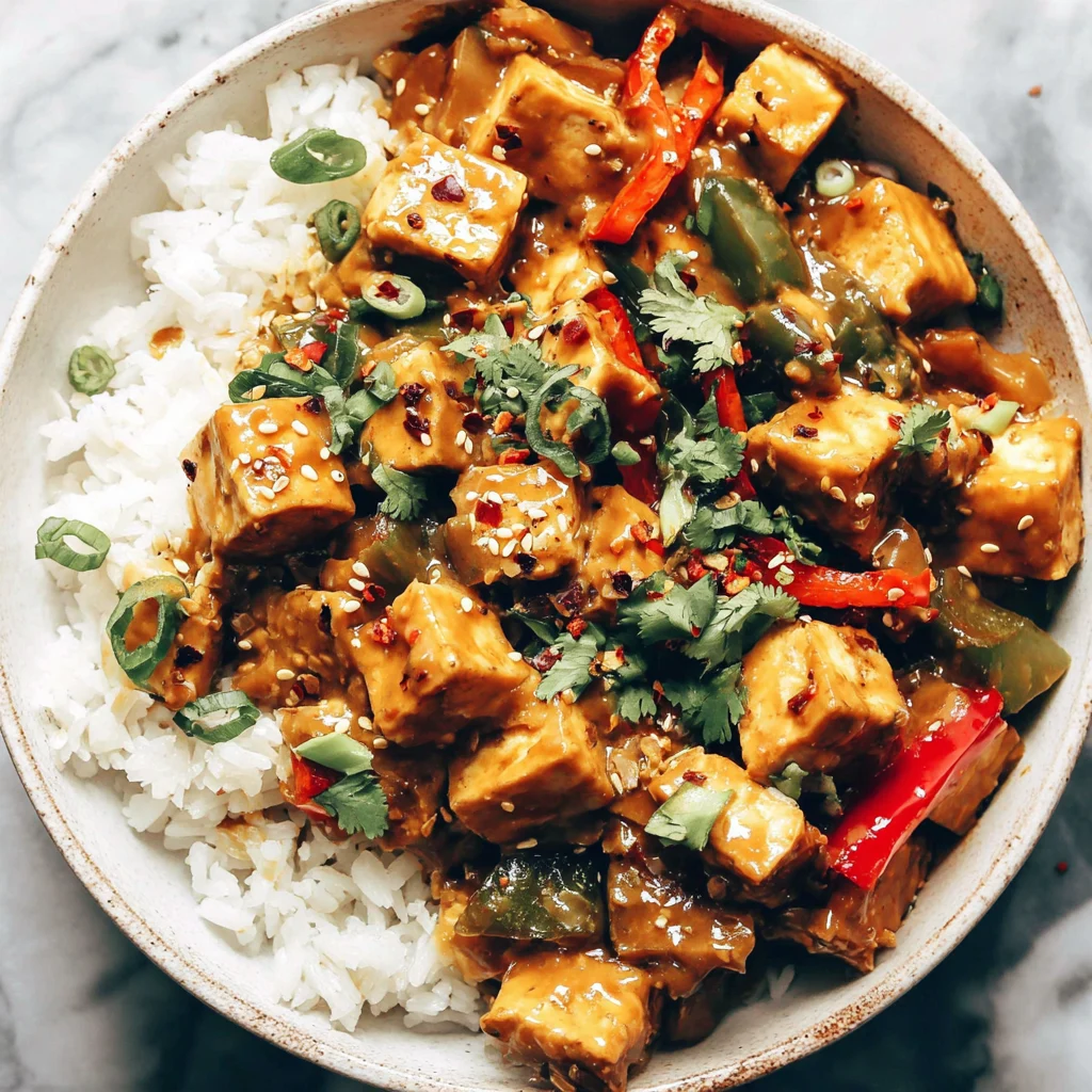 Spicy Peanut Tofu