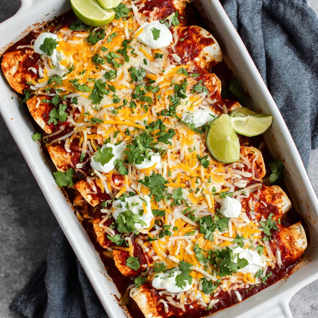 Weeknight Chicken Enchiladas