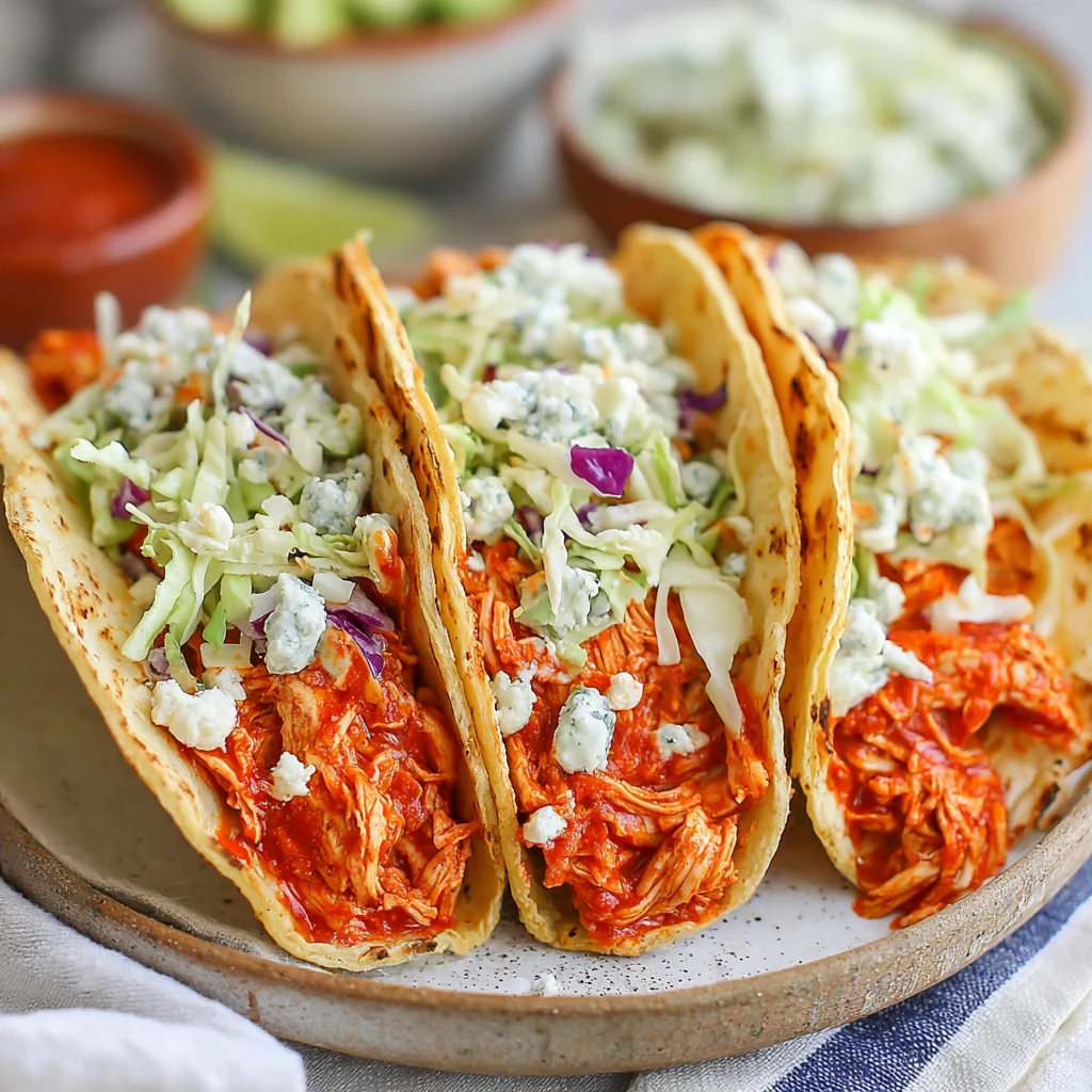 Baked Buffalo Chicken Tacos