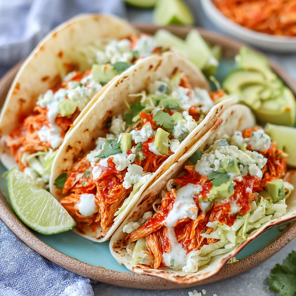 Baked Buffalo Chicken Tacos