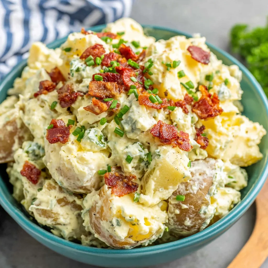 Dijon Deviled Egg Potato Salad