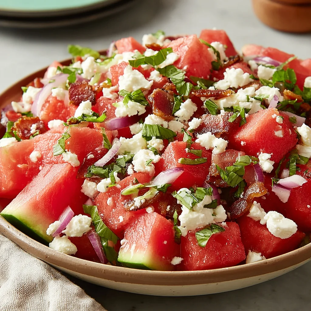 Feta Watermelon Salad