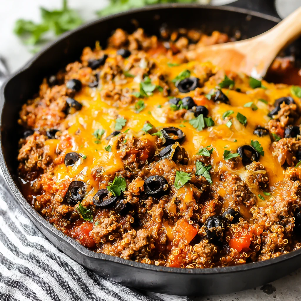 Ground Turkey Quinoa Skillet