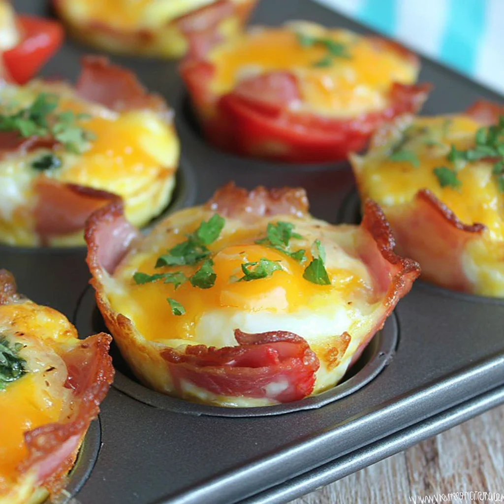 Ham Egg Cheese Brunch Cups