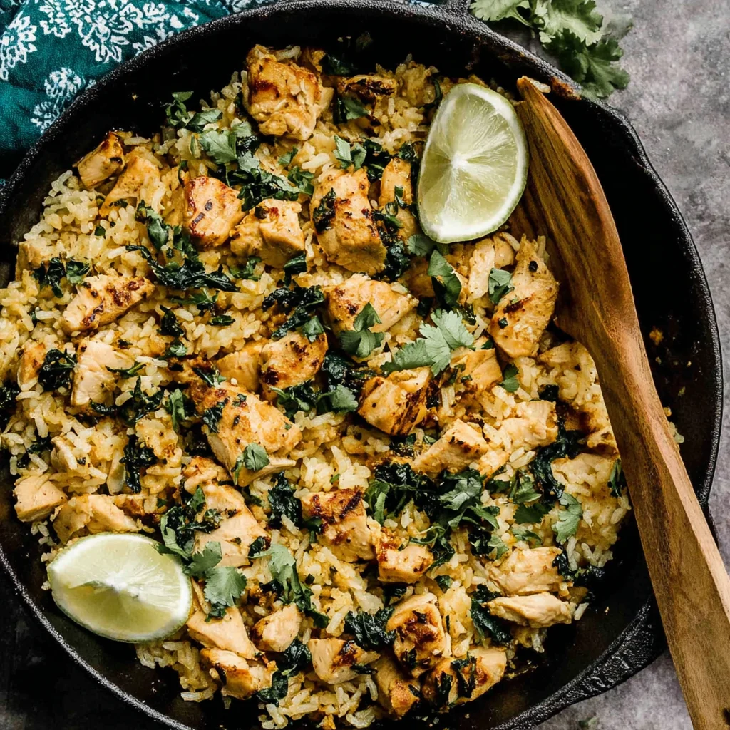 Lemon Chicken Rice Skillet