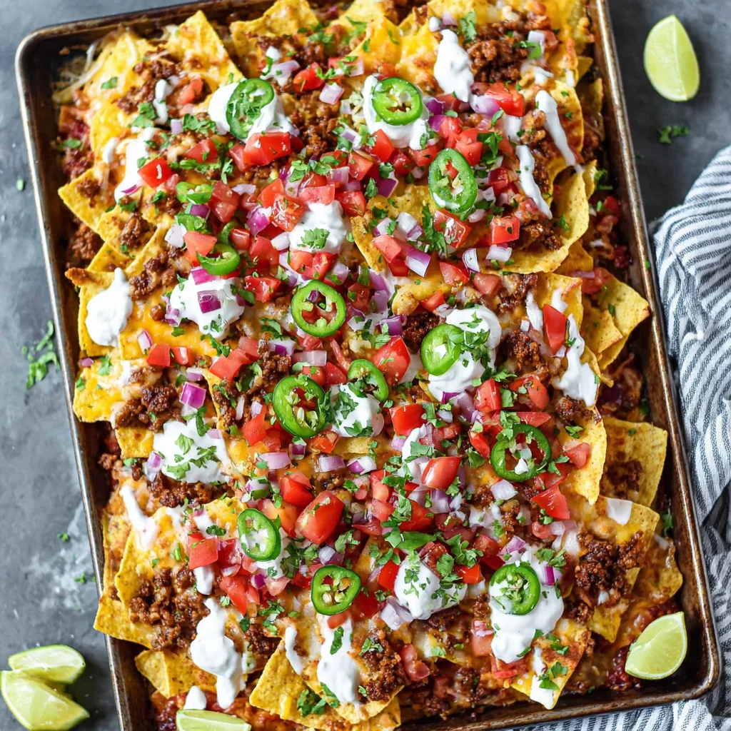 Loaded Sheet Pan Nachos