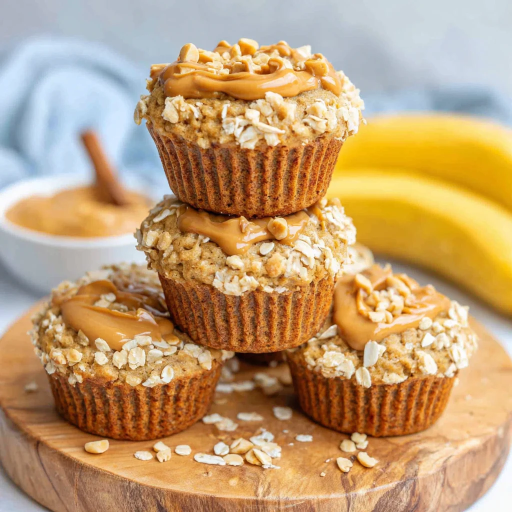 Peanut Butter Banana Muffins