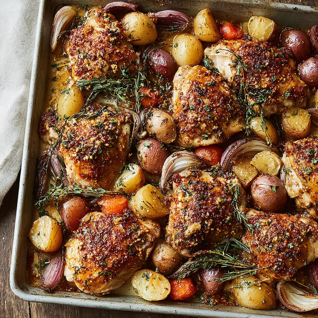 Sheet Pan Honey Mustard Chicken