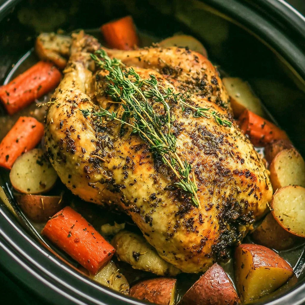 Slow Cooker Roast Chicken
