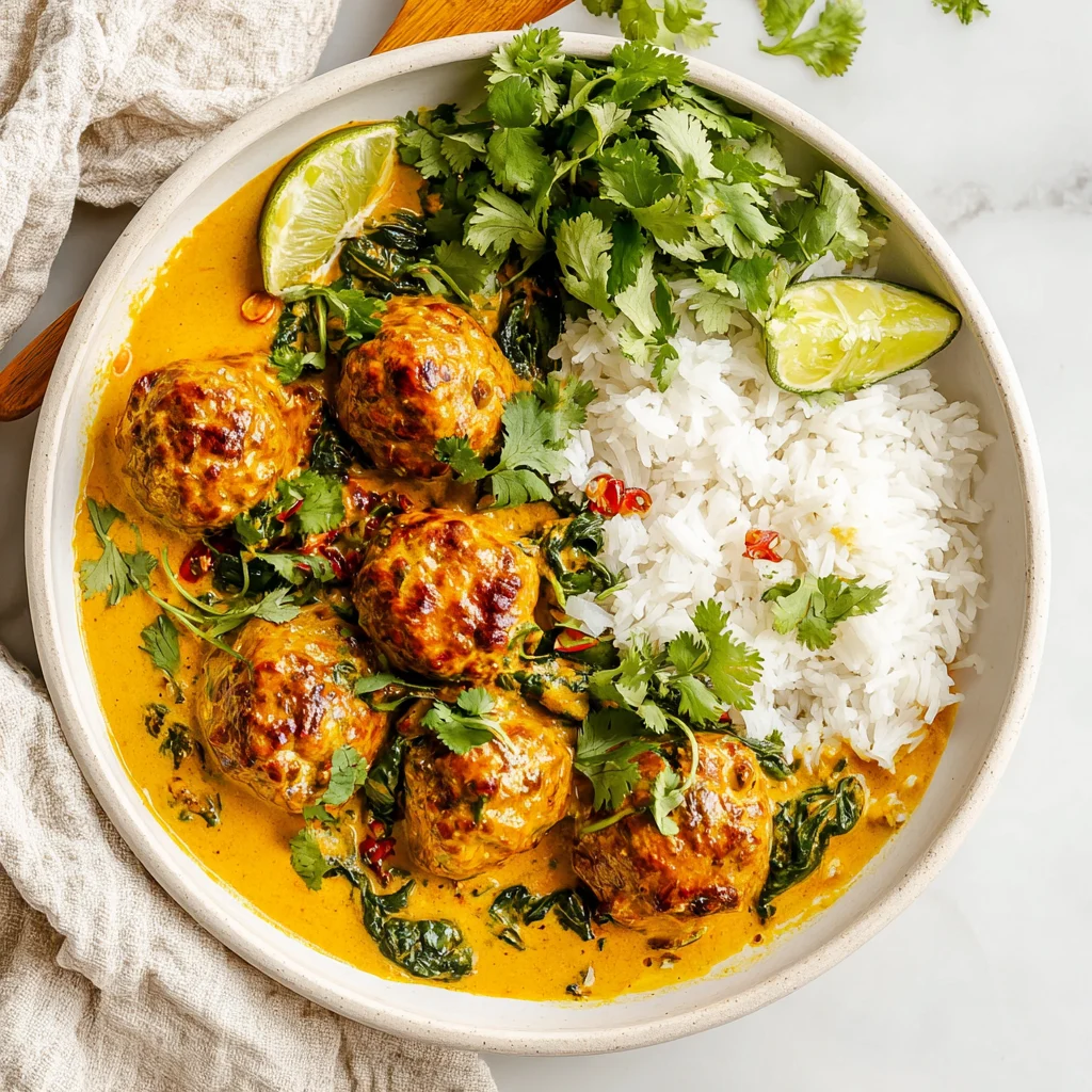 Yellow Curry Meatballs