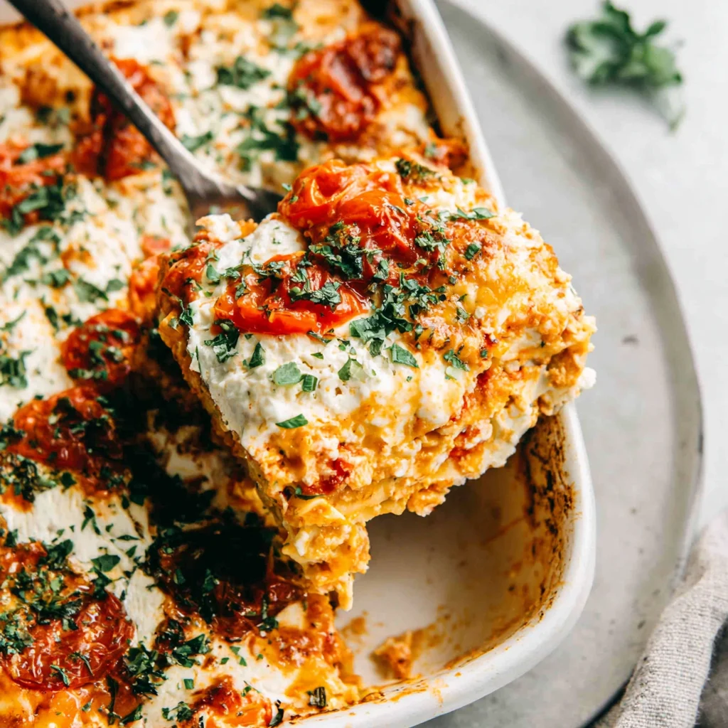 Creamy Tomato Lasagna