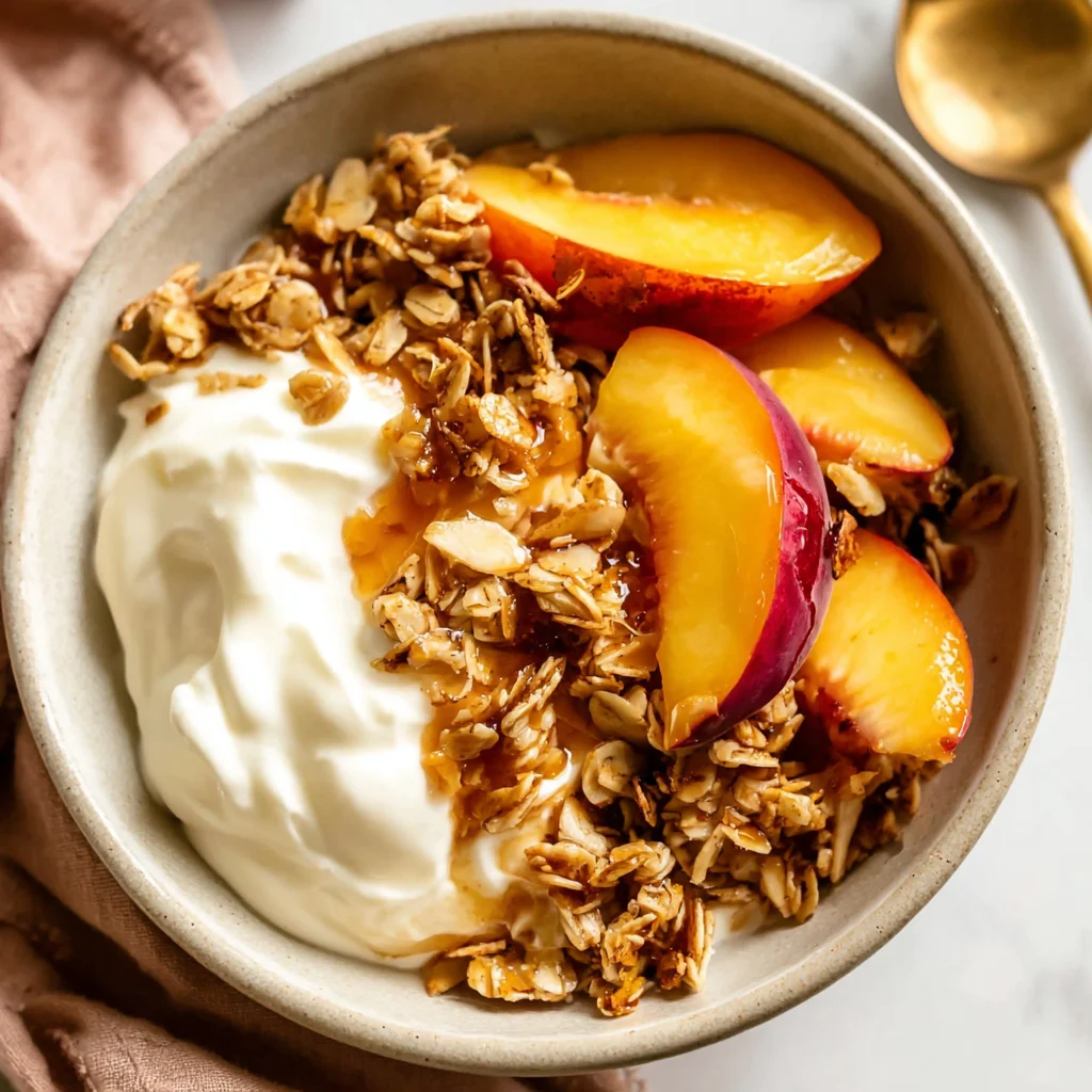 Peach Crisp Yogurt